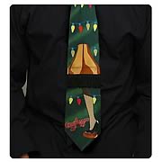 Christmas Story Green String Lights Neck Tie